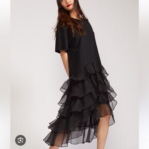 Cynthia Rowley Gabby Hi-low Tiered Ruffle Dress